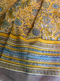Cotton Kalamkari Floral Stole ( Available in 5 Colors )