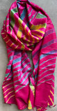 Candy Cane Silk Stole, Pink